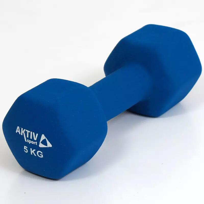 Hantla neoprenowa Aktivsport 5 kg niebieska