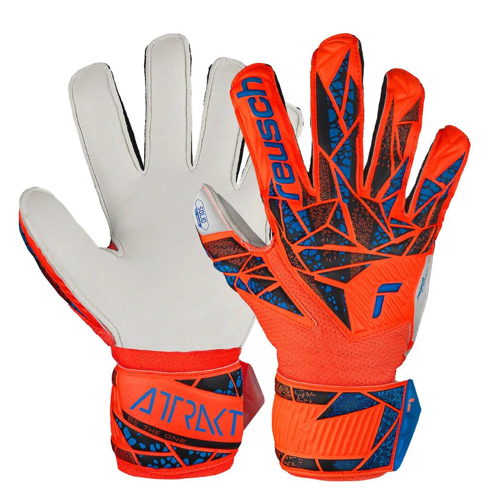 Kid's goalie gloves Reusch Attrakt Solid Finger Support