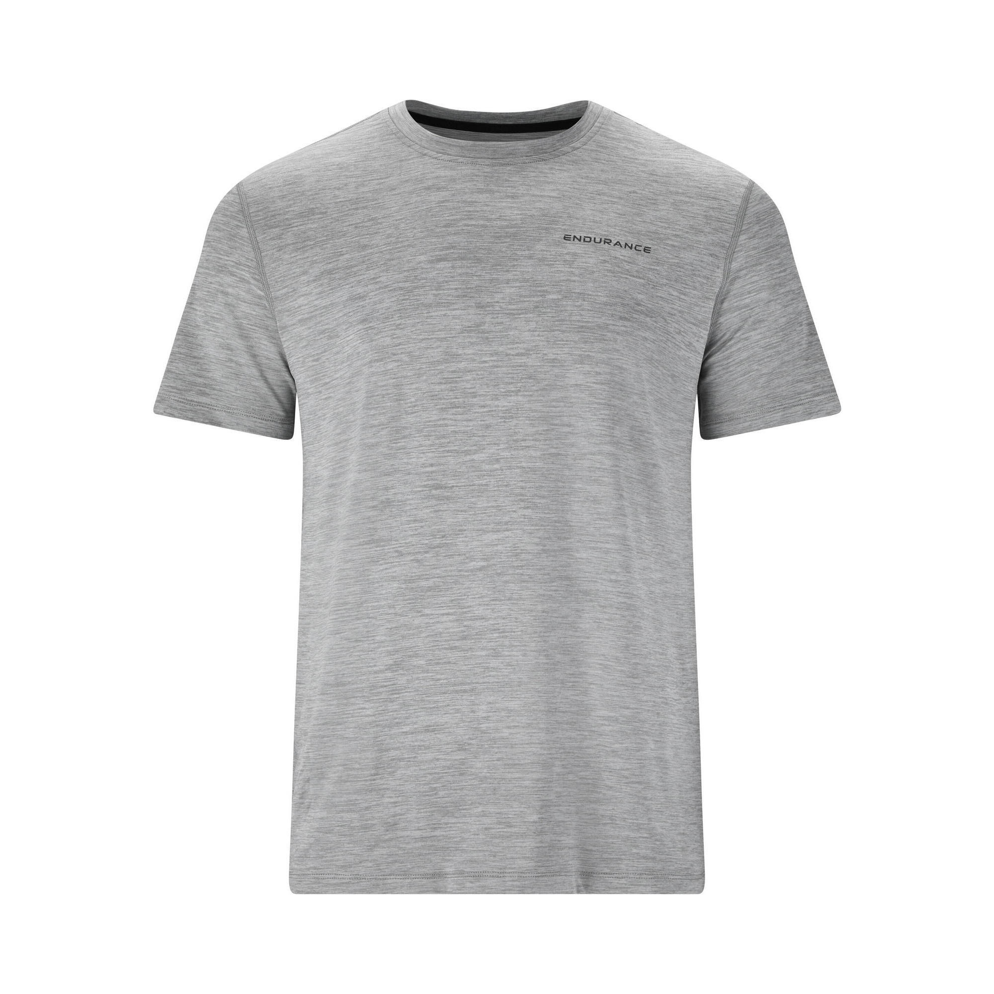 Endurance - T-shirt Abdon - T-shirt Manches Courtes - Gris|violet - S - Decathlon