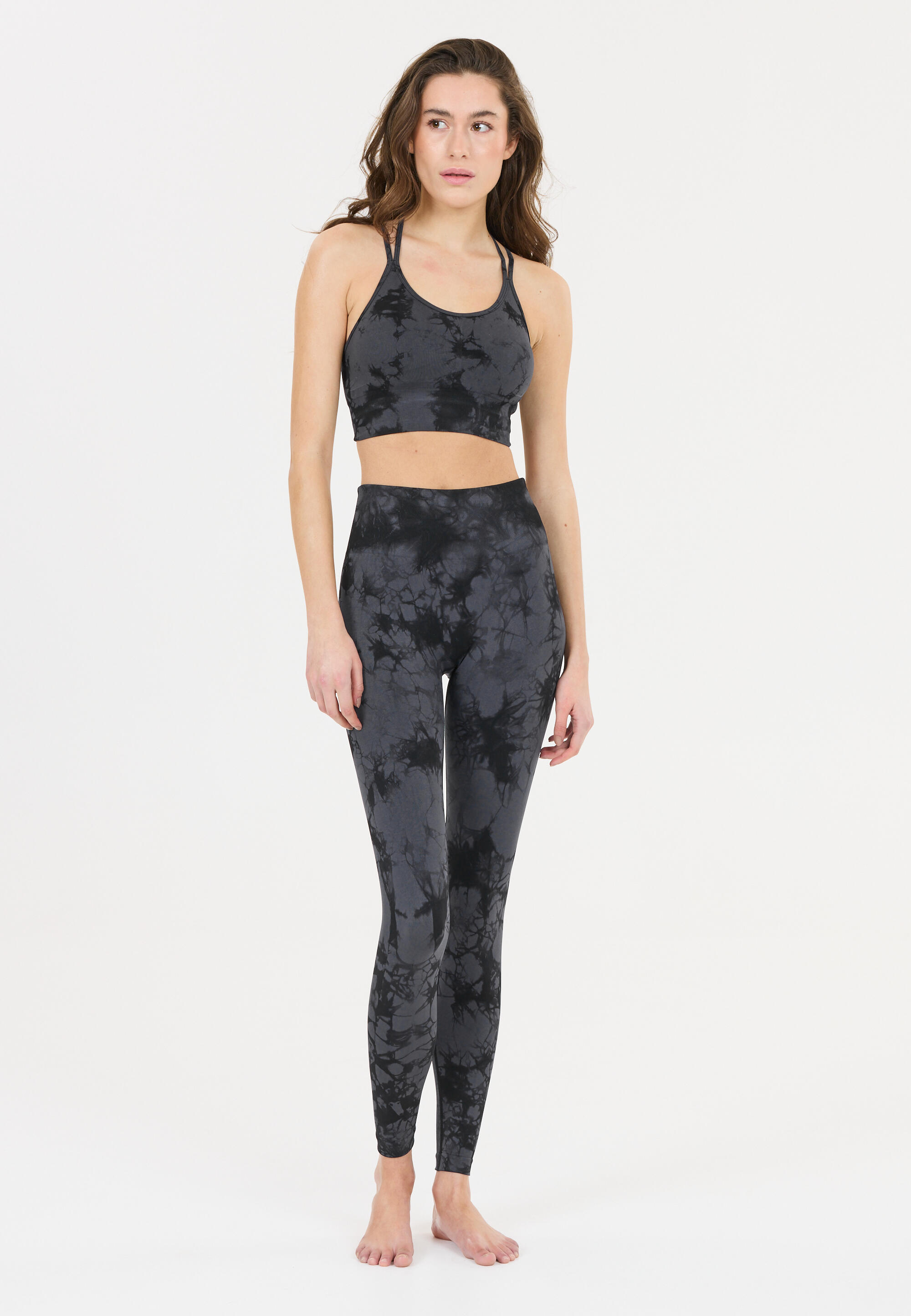 Leggings da donna senza cuciture Athlecia Theresa Tie Dye 3/5