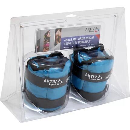 Aktivsport Handgelenk- und Fußgelenkgewichte 2x2 kg blau