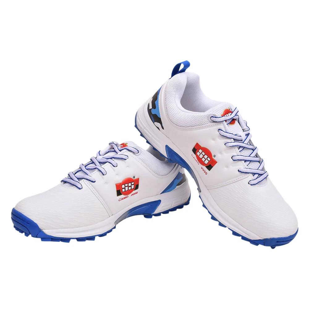 SS Camo 9000 Cricket-Schuh (Farbe: Weiß & Blau) | Herren & Jungen 2/3