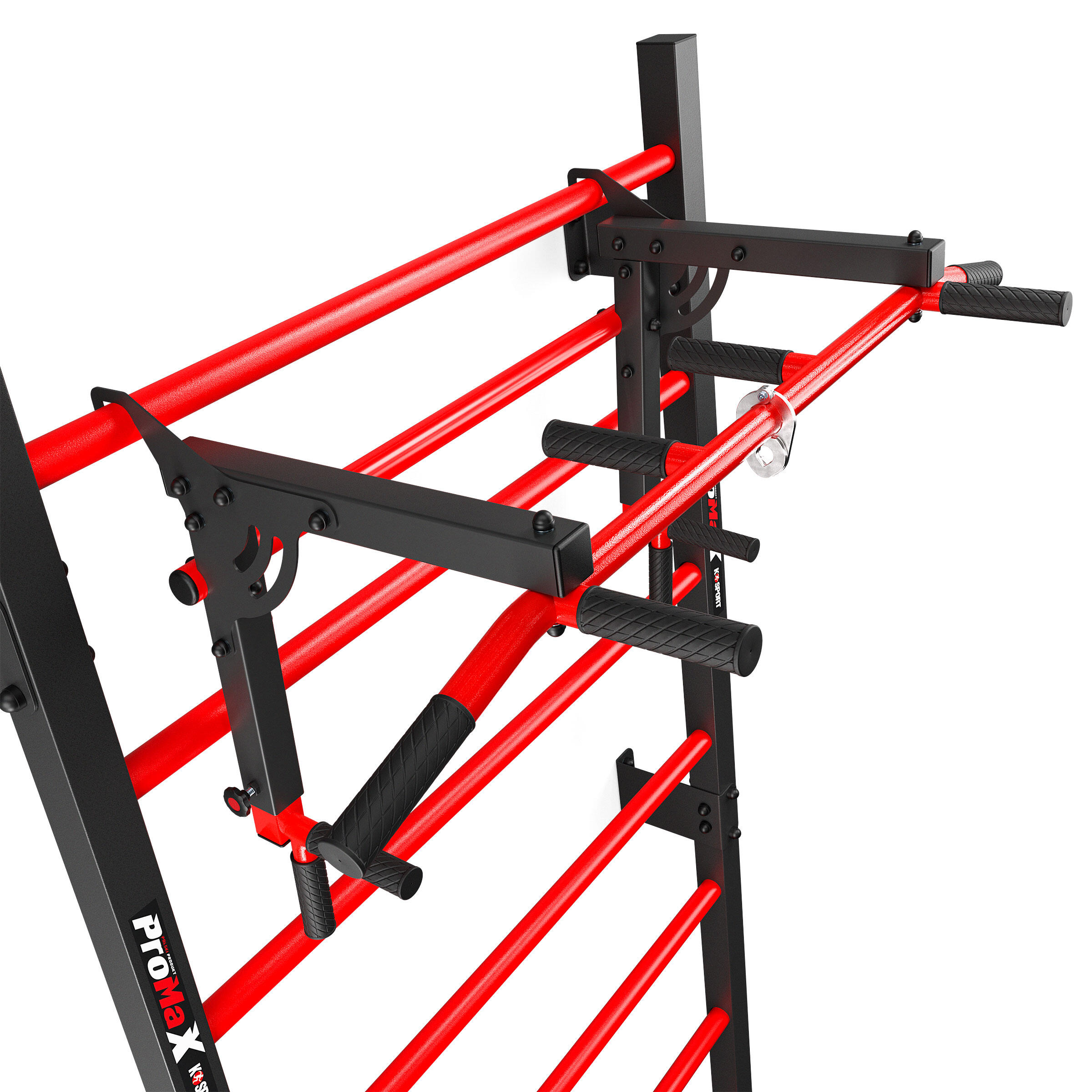 Indoor and Outdoor Swedish Ladder Wall Bars with Pull Up Dip Bar Training Set 4/7