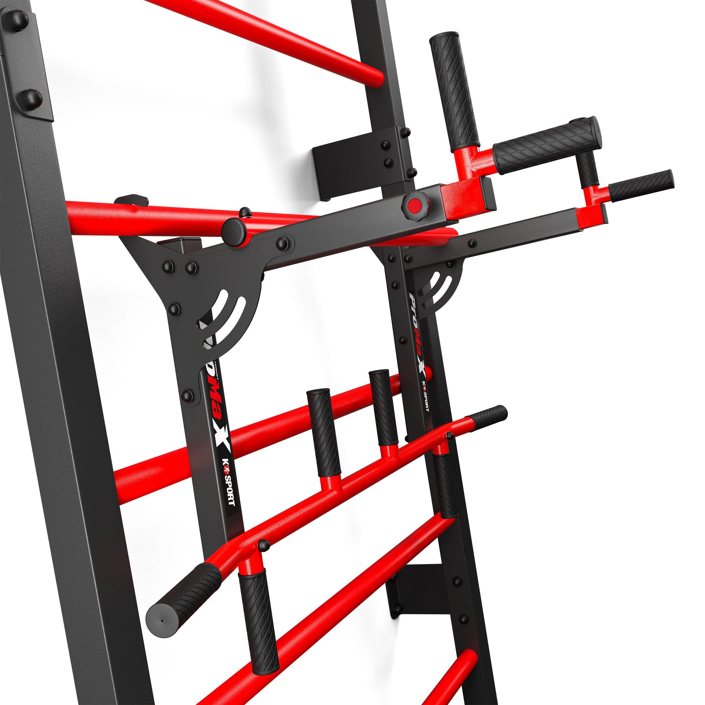 Indoor and Outdoor Swedish Ladder Wall Bars with Pull Up Dip Bar Training Set 6/7