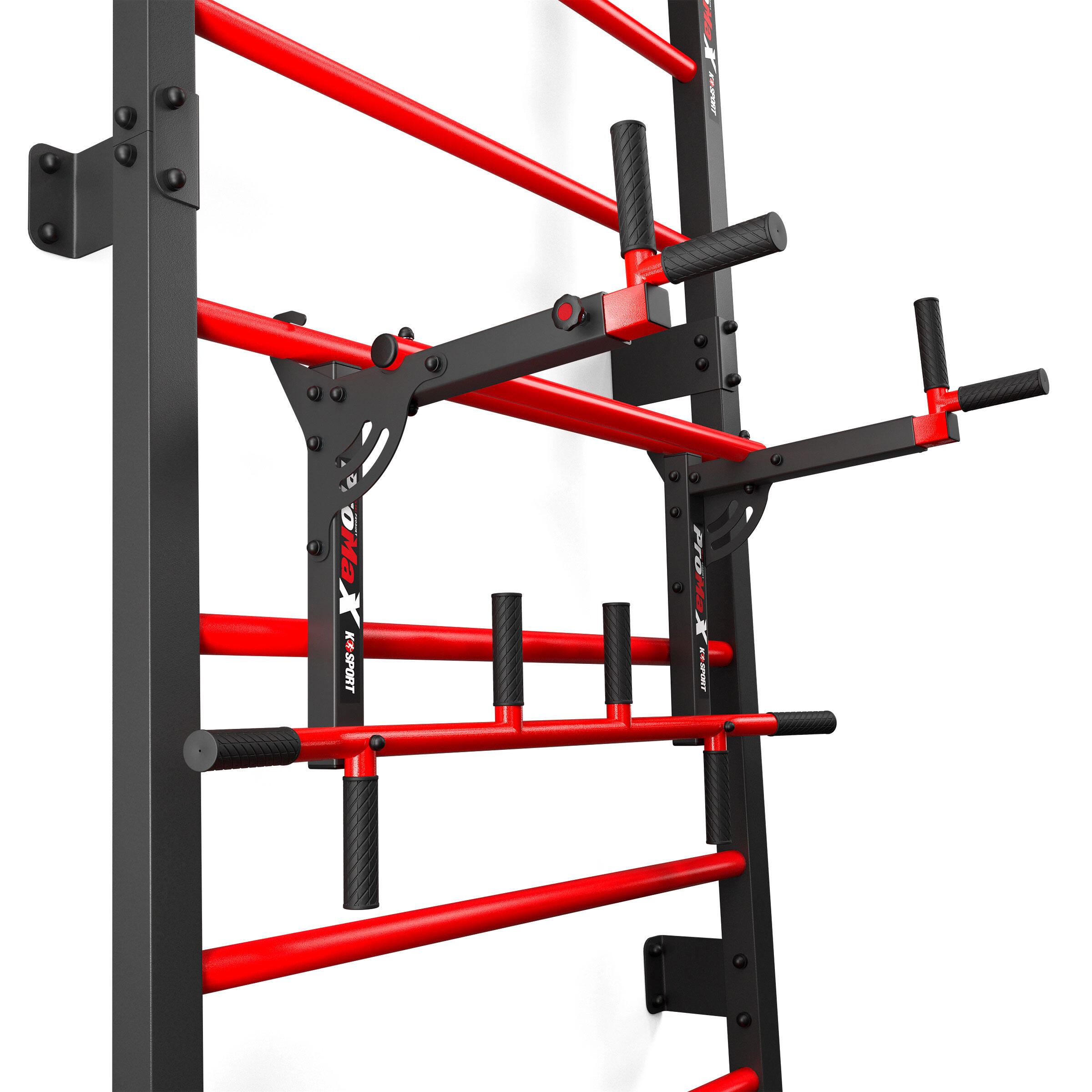 Indoor and Outdoor Swedish Ladder Wall Bars with Pull Up Dip Bar Training Set 5/7