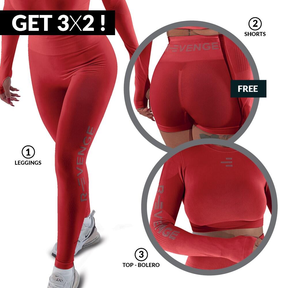 R-evenge - Kit Technique Pour Toutes Les Activités En Salles De Sport Et En Plein Air - Survêtement - Rouge - Decathlon