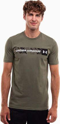 T-shirt homme Under Armour Camo Chest Stripe, coton-polyester, coupe classique
