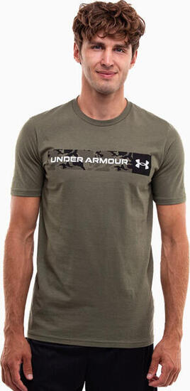 T-shirt homme Under Armour Camo Chest Stripe, coton-polyester, coupe classique