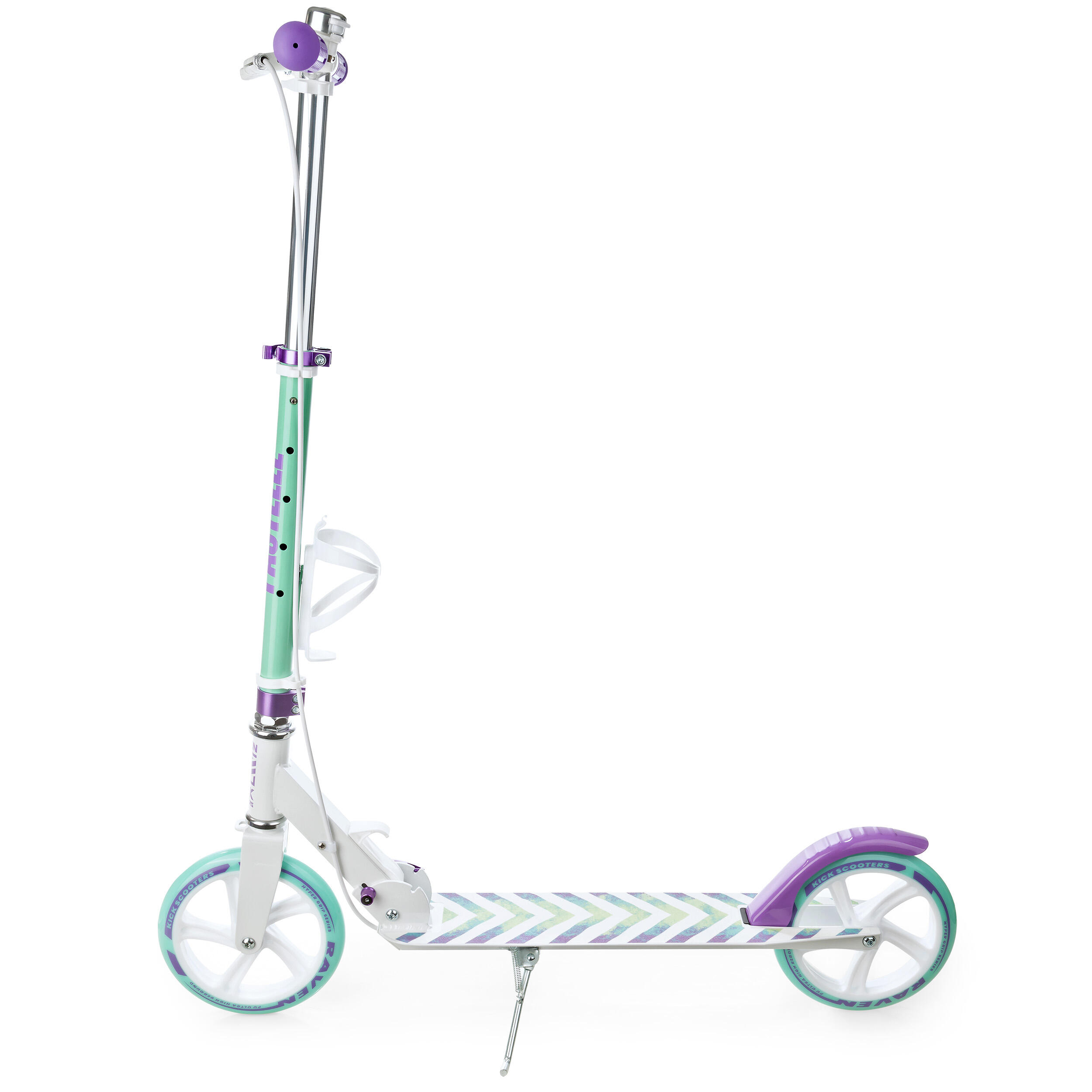 TROTINETE PASTELLE MULHER MENINA DOBRÁVEL COM TRAVÃO NO GUIADOR 200MM RAVEN 3/7