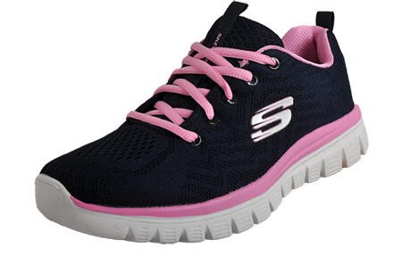 Chaussures Lifestyle Skechers Gracefulget Connected Marine/Rose Femme 2/5