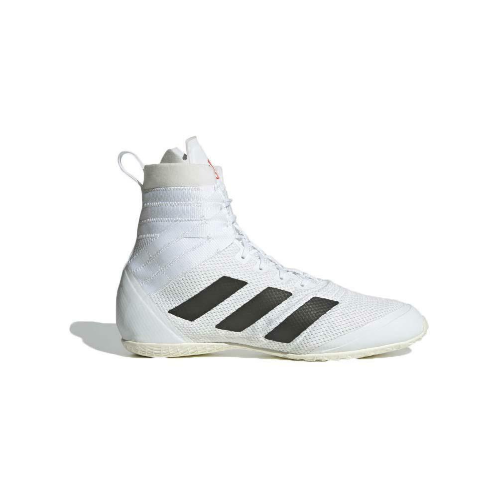 White Black Red Adidas Speedex 18 Boxing Boots ADIDAS Decathlon