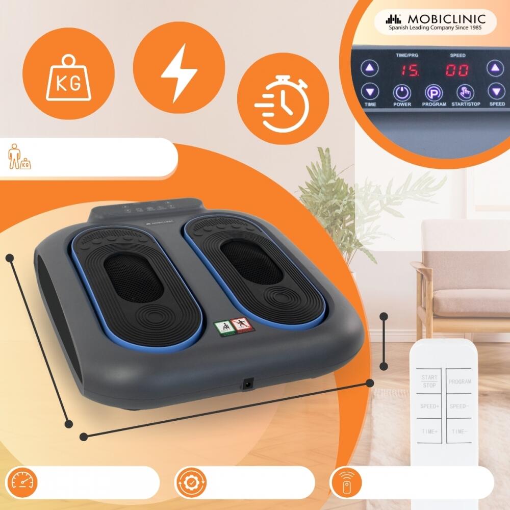 Fumassagegert mit Vibration, 10 Geschwindigkeiten, Fernbedienung fr die  Beine
