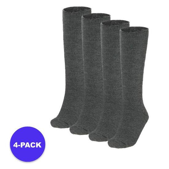 Heatkeeper - Chaussettes hautes thermiques pour femmes - 4 paires - Anthracite