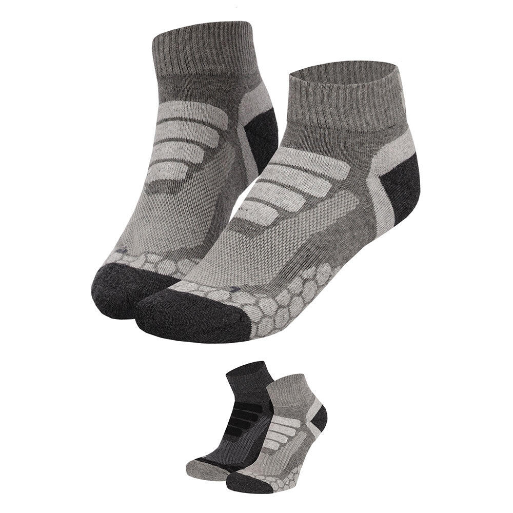 Xtreme - Lage Wandelsokken - Unisex - Multi groen - 2-Paar - Wandelsokken dames 6/7
