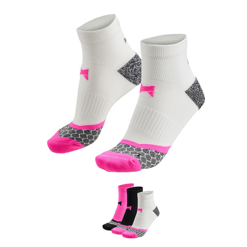 Xtreme - Hardloop sokken - Unisex - Multi roze - 3-Paar- Sportsokken