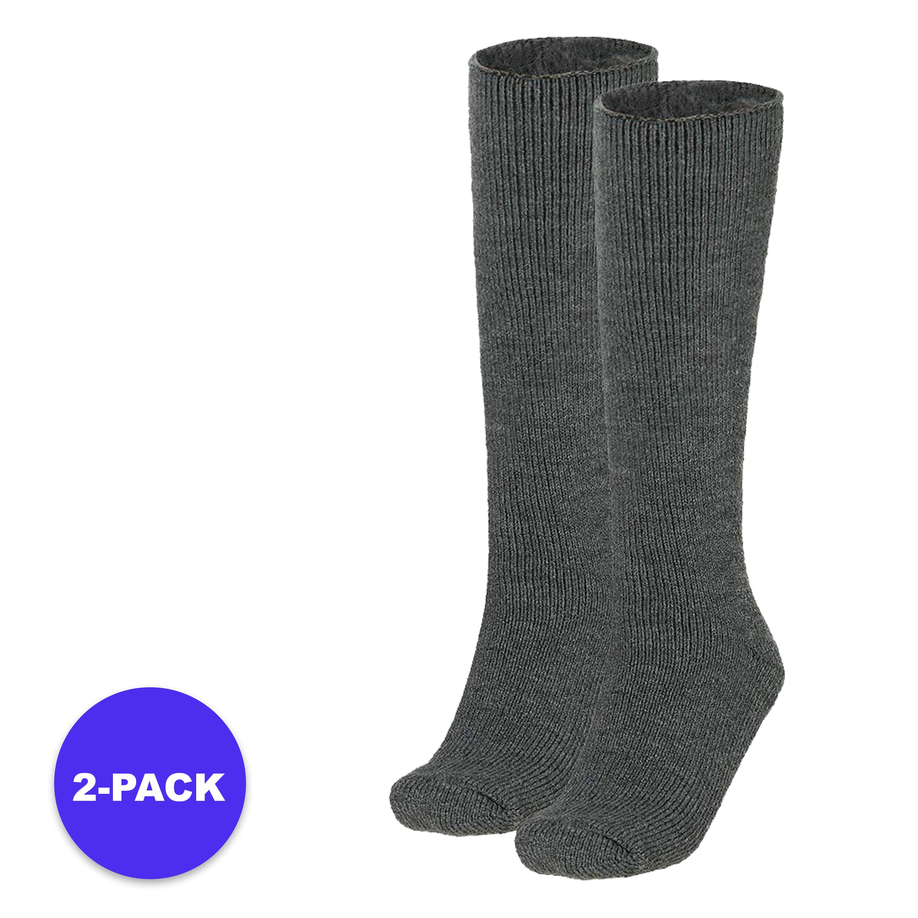 Heat Keeper - Heatkeeper - Chaussettes Hautes Thermiques Pour Femmes - 2 Paires - Anthracite - Chaussettes - Gris|marron - Decathlon