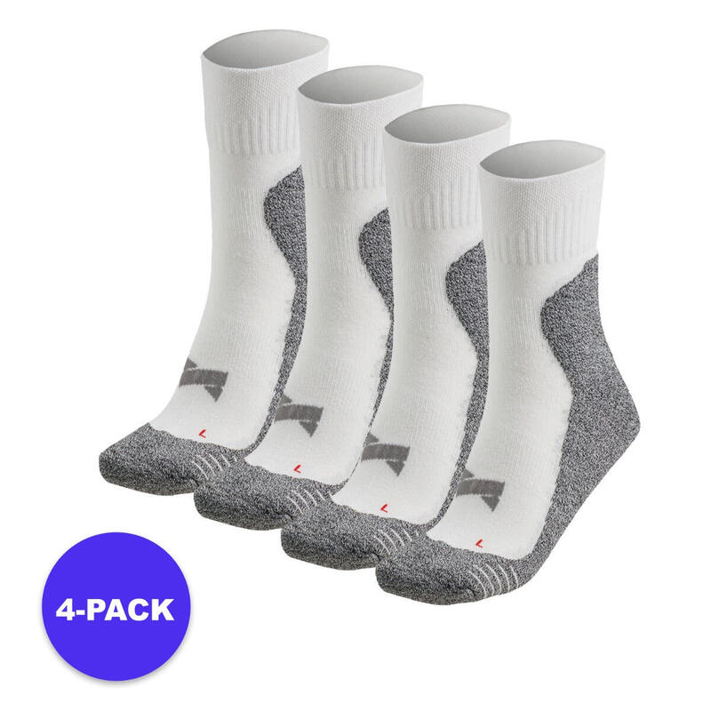 Xtreme - Chaussettes de sport mi-hautes - Unisexe - Paquet de 4 - Chaussettes de