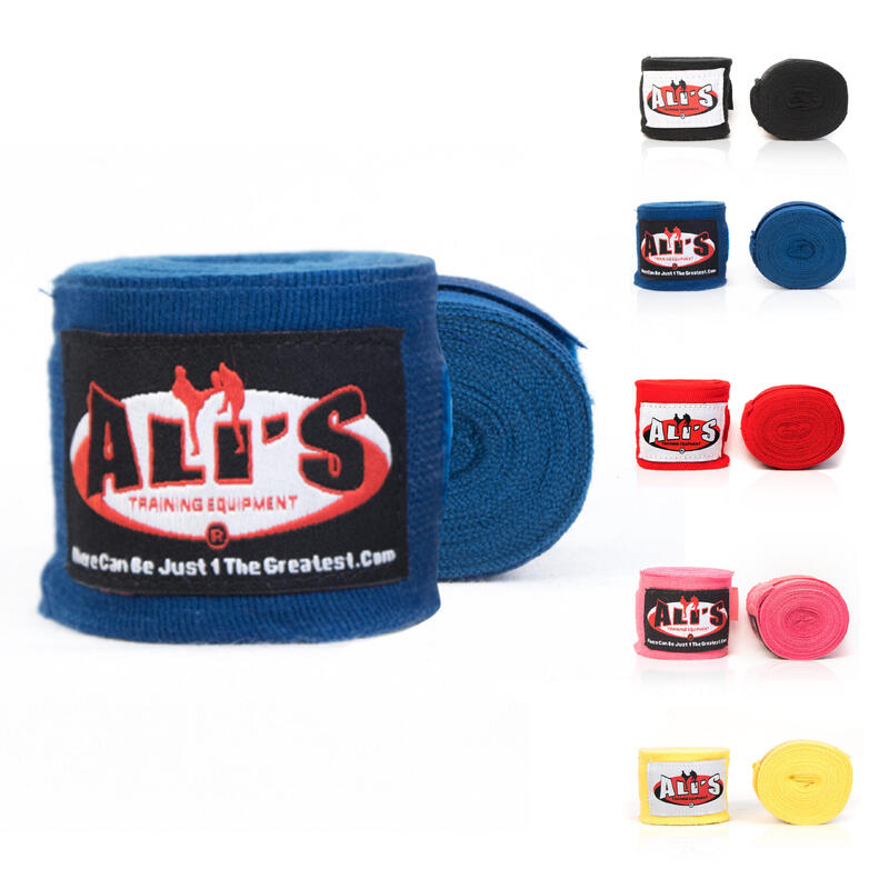 Ali's Fightgear-Bandages-Blauw-460cm-voor Boksen-Kickboksen