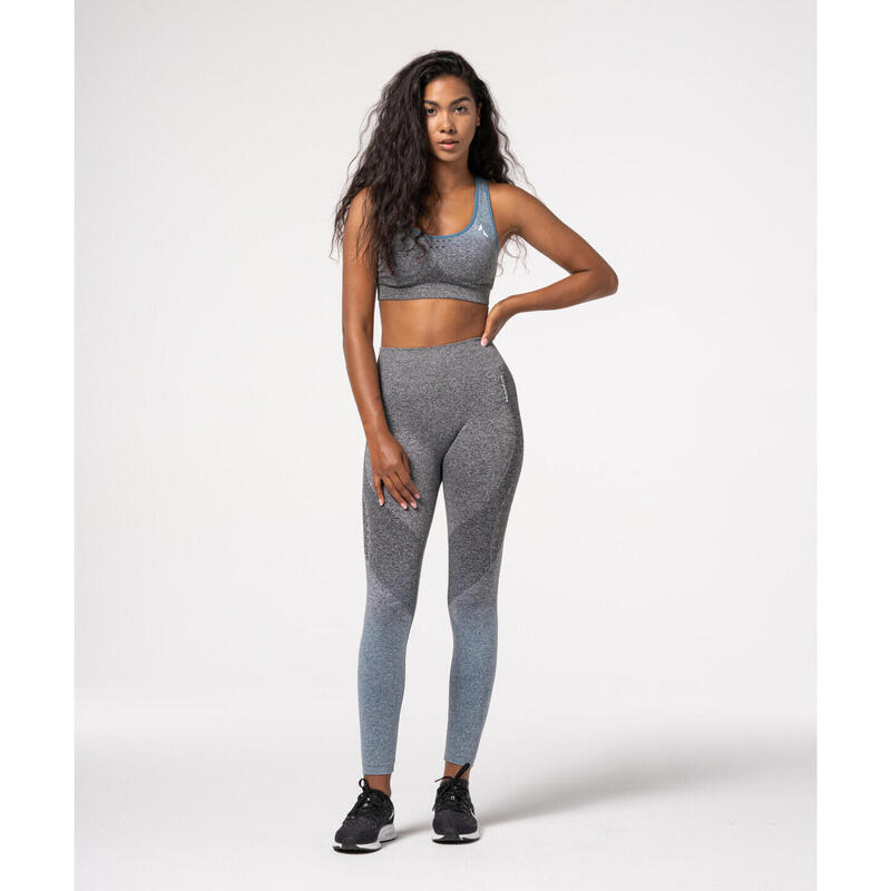 Bustieră fitness antrenament Phase Seamless gri
