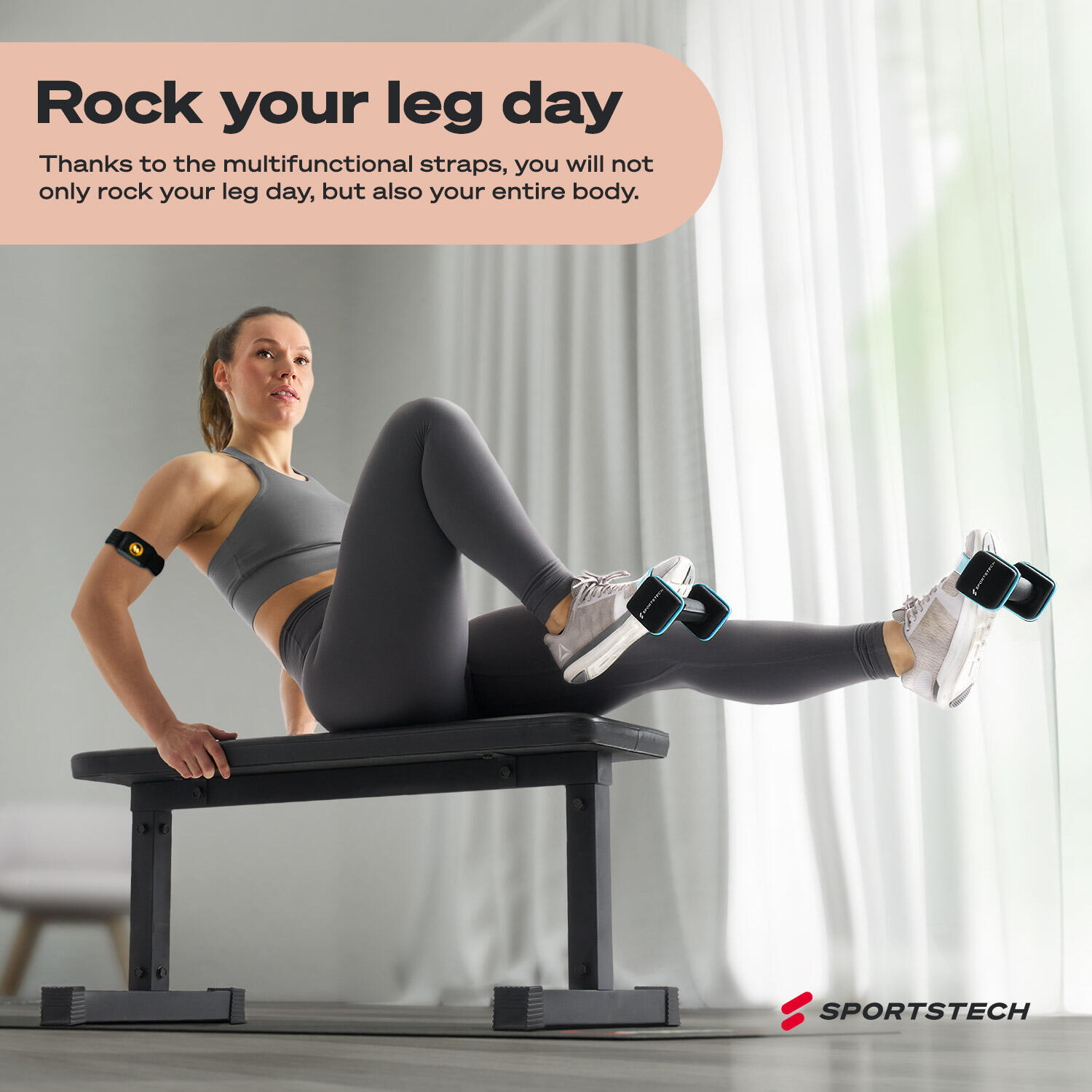 Sportstech AH100 Hantel | Multifunktion Laschen | Anti-Roll 4/8