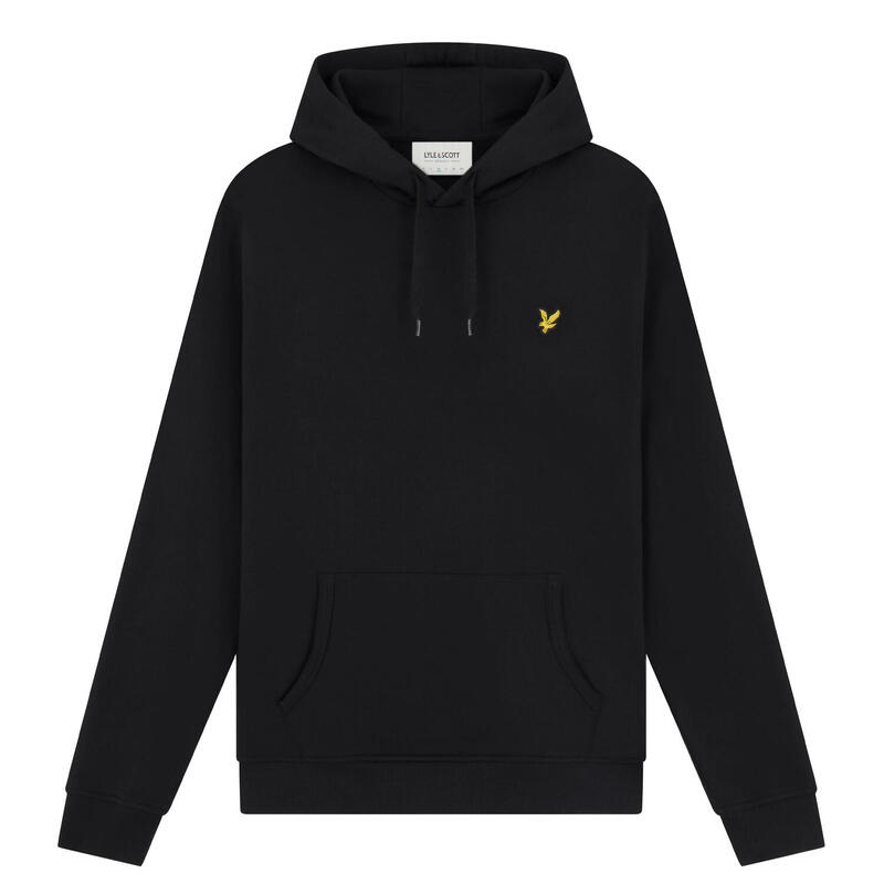 Hoodie zum Überziehen für Herren Pechschwarz