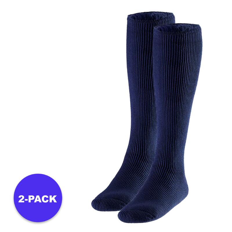 Heatkeeper - Kniekousen thermo heren - 2 x Paar - Marine Blauw