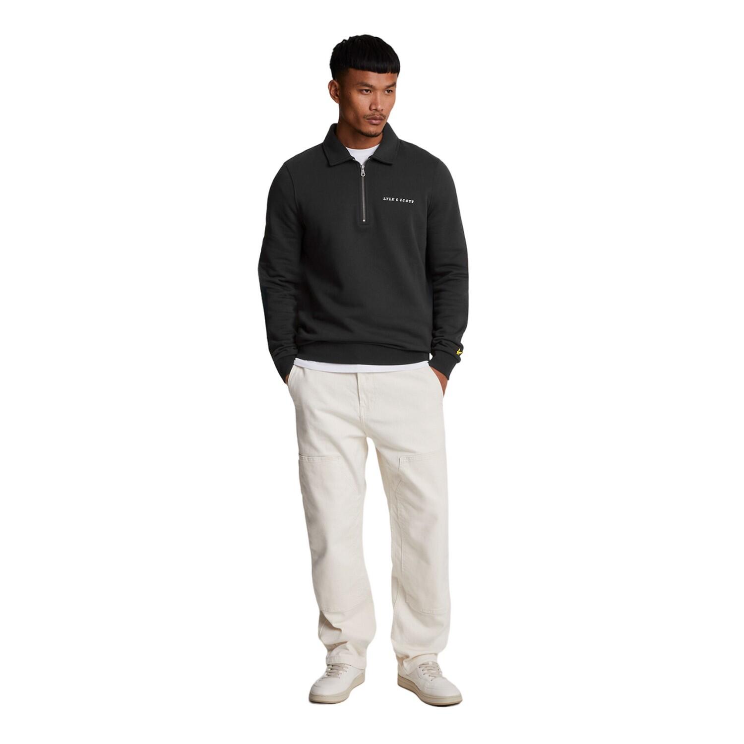 Men's sweater (Bright black / White)