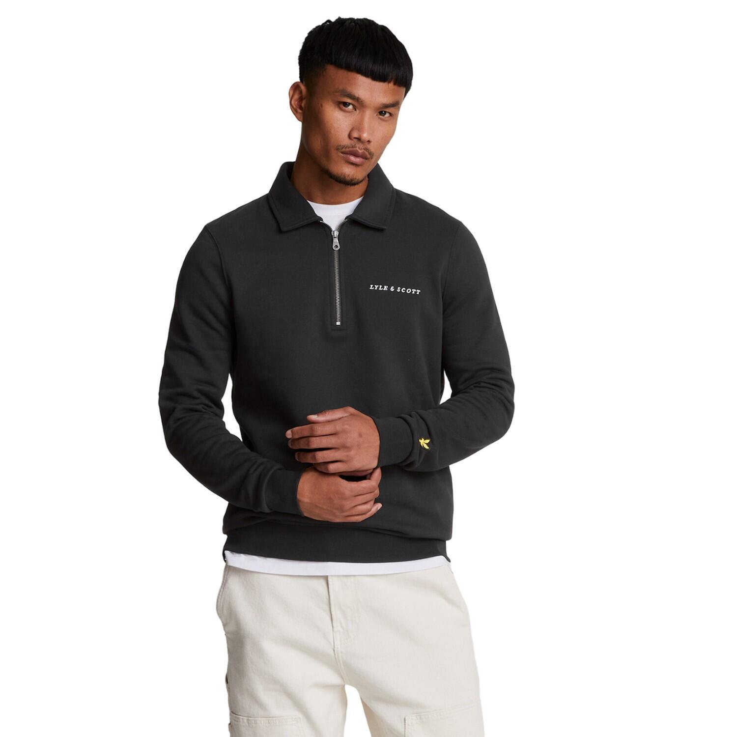 Men's sweater (Bright black / White)