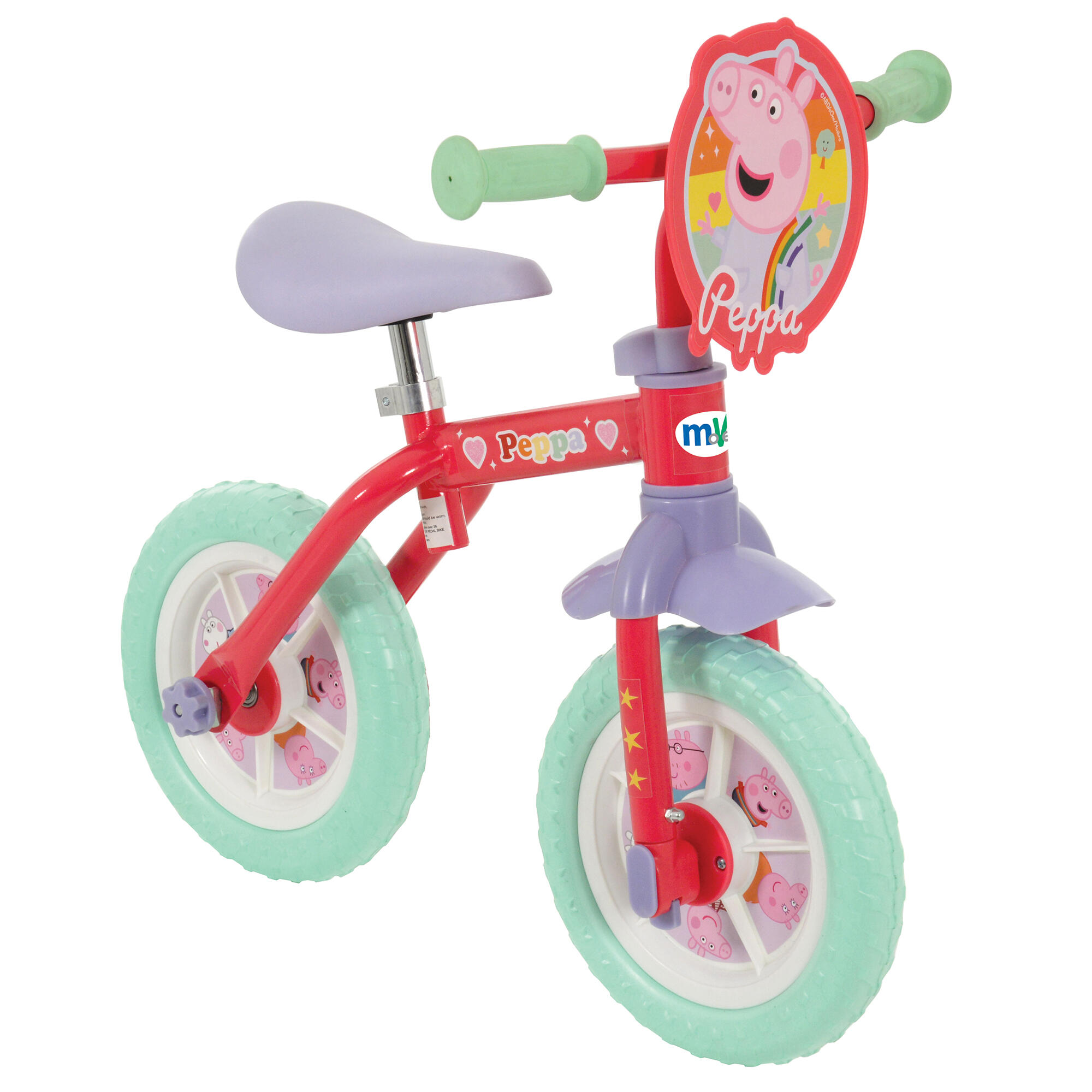MoVe Peppa Pig 2 in 1 10" Training Bike 3/7
