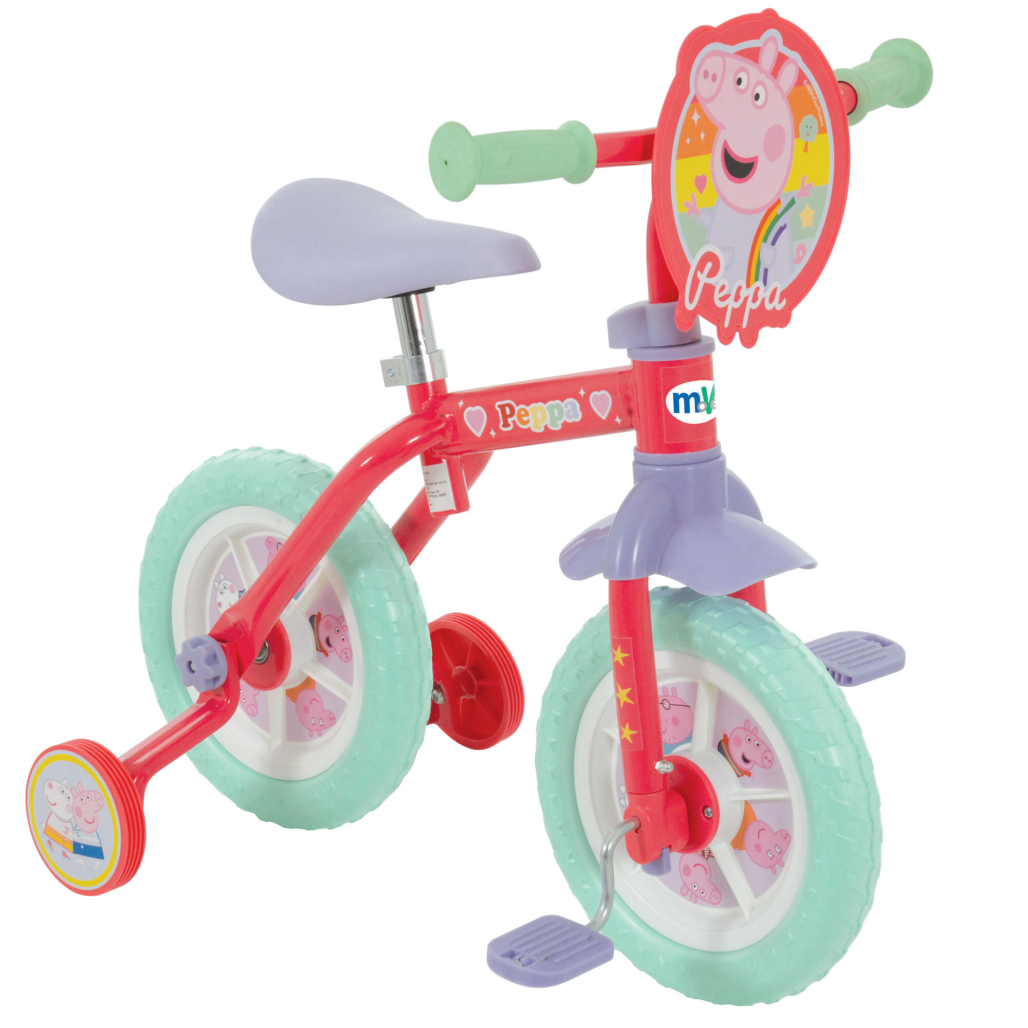 PEPPA PIG MoVe Peppa Pig 2 in 1 10" Training Bike