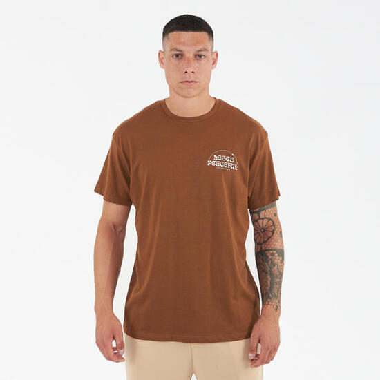 T-shirt aus Baumwolle Herren PEACEFUL beige