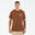 Bărbați Sport T-Shirt Culoare Marron Caracteristici Cheie Model Peaceful