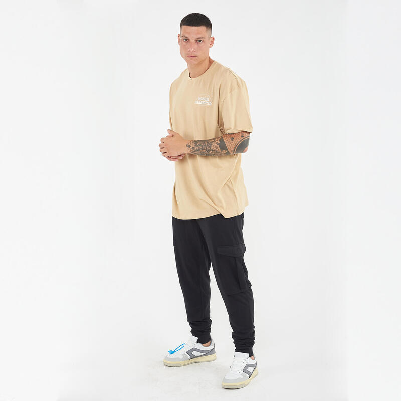 Barbati T-shirt Bumbac PEACEFUL Bej