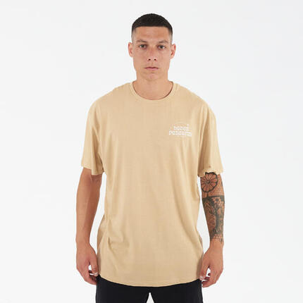 T-shirt aus Baumwolle Herren PEACEFUL beige