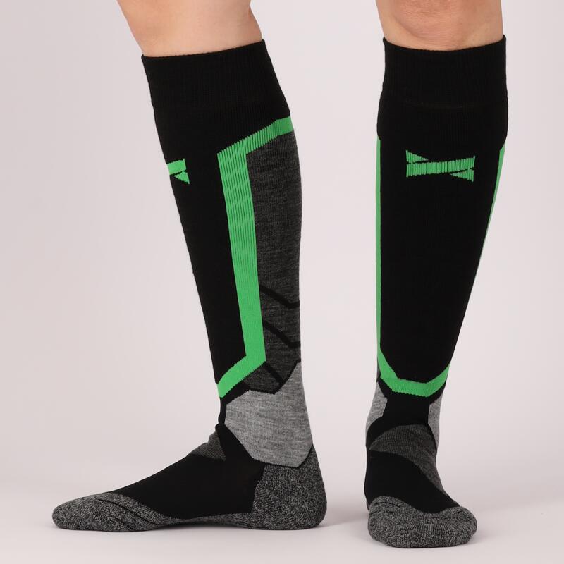 Xtreme - Chaussettes de snowboard unisexe - 4-Pack - Vert - Taille 35/38 -