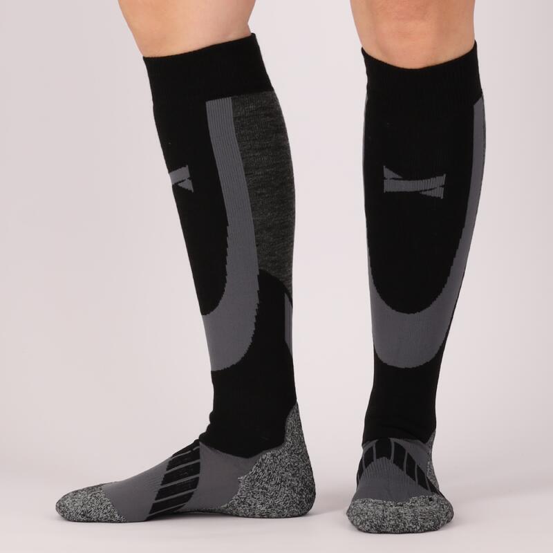 Xtreme - Chaussettes de ski Unisexe - Multi noir - 2 Paires - Chaussettes de ski