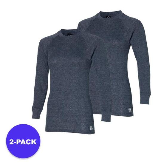 Heatkeeper - Maglia termica da donna - Antracite - 2 pezzi