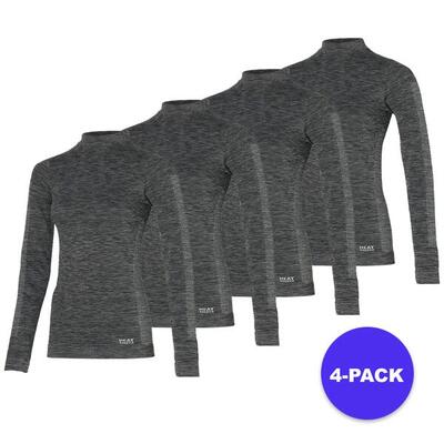 Heatkeeper - Maglia termica da donna - Nera - 4 pezzi