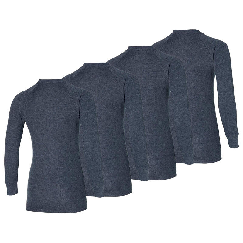 Heatkeeper - Thermoshirt dames - Antraciet - 4-Stuks