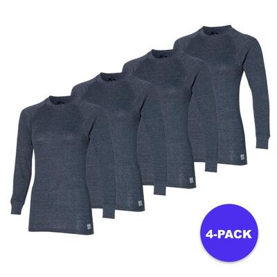 Heatkeeper - thermoshirt dames - antraciet - 4-stuks
