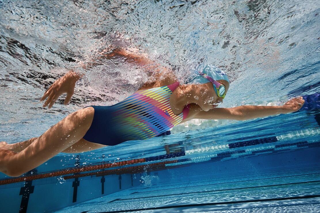 Maillot de bain 1 pièce fille Speedo Eco+ Dig Placem Powerback 6/7