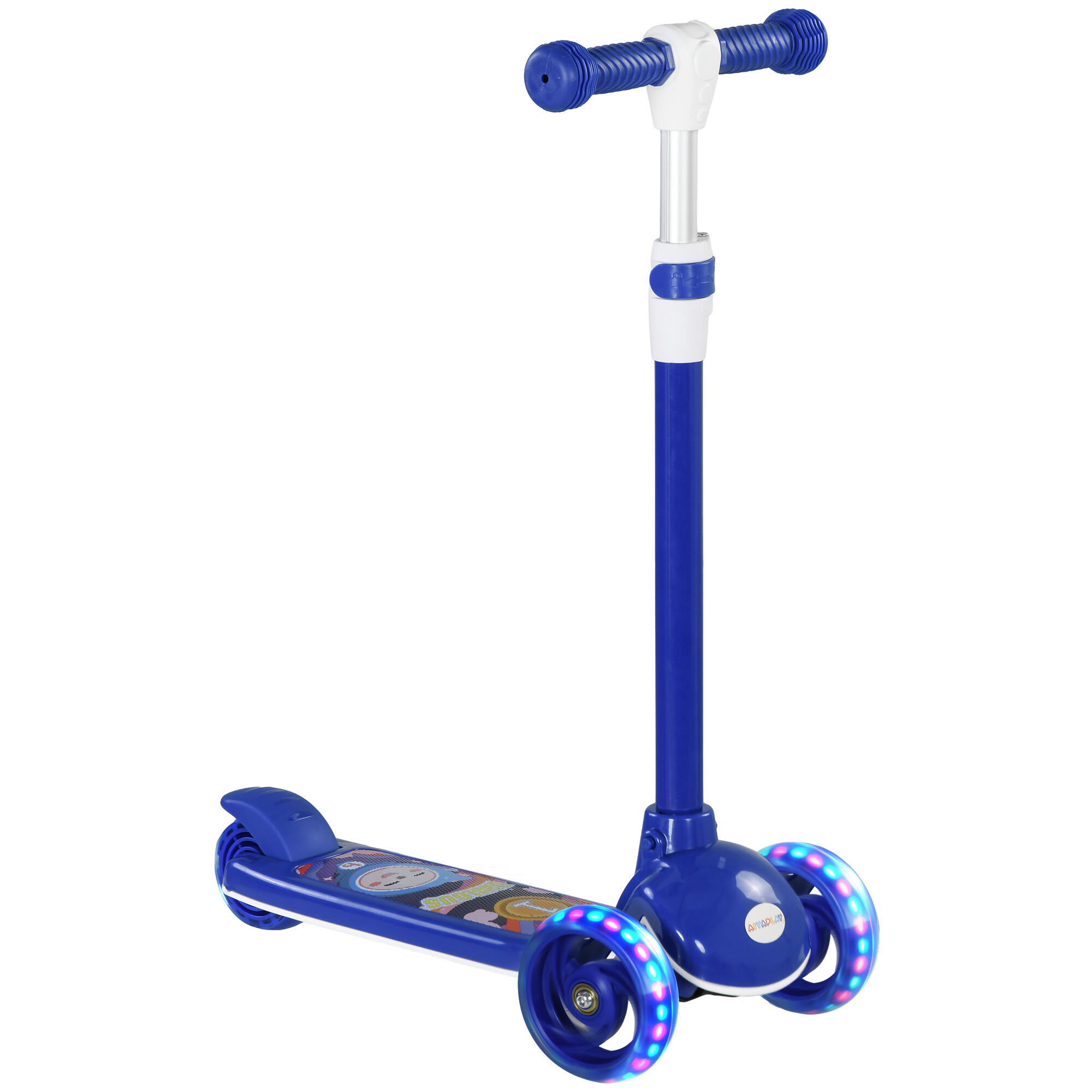 AIYAPLAY Trotinete para crianças 52x29x63-76 cm azul AIYAPLAY
