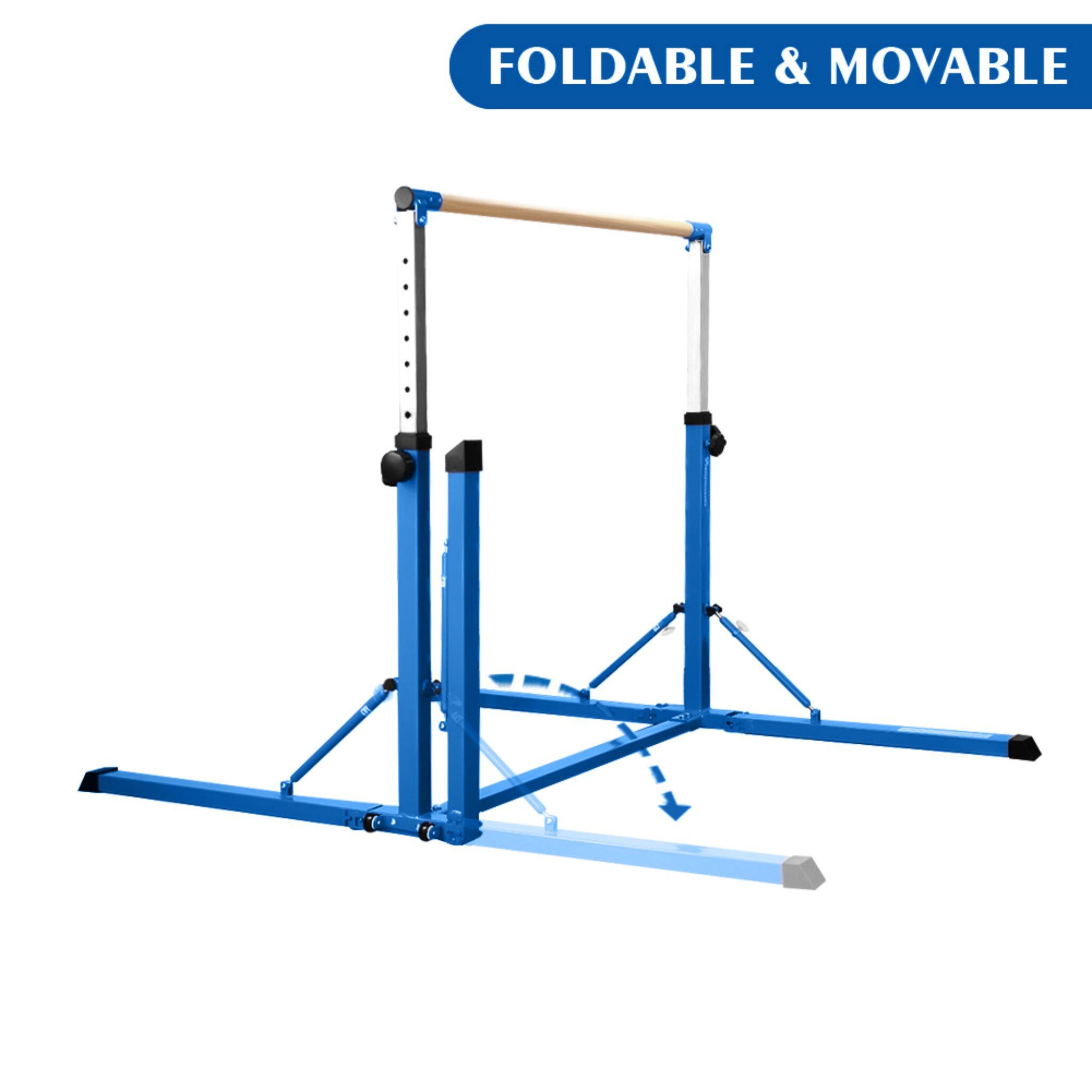 Cannons UK 2nd edition Folding Junior Pro Adjustable 3-5ft Horizontal Bars Blue 2/7