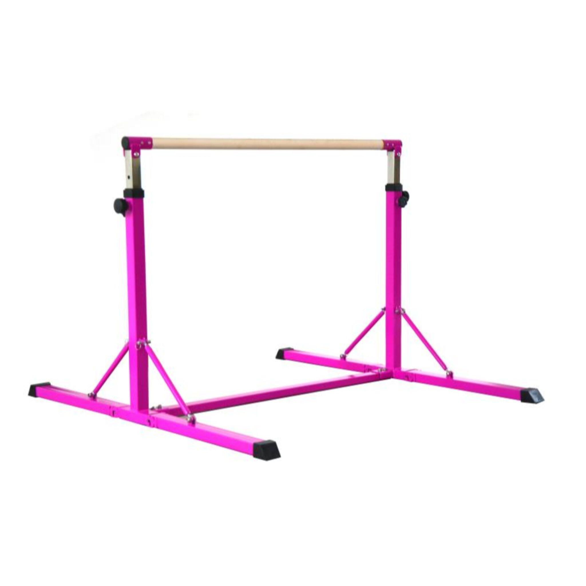 CANNONS UK Cannons UK 2nd edition Folding Junior Pro Adjustable 3-5ft Horizontal Bars Pink