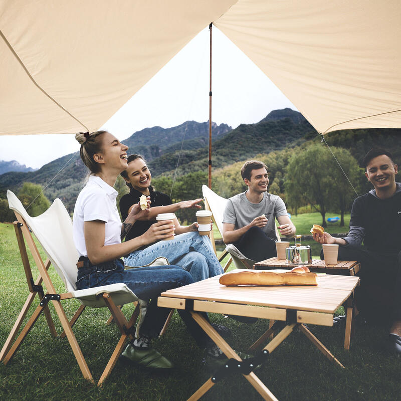 Tarp Khan T Zonneluifel Camping Windbescherming Voortent Zeildoek Katoen