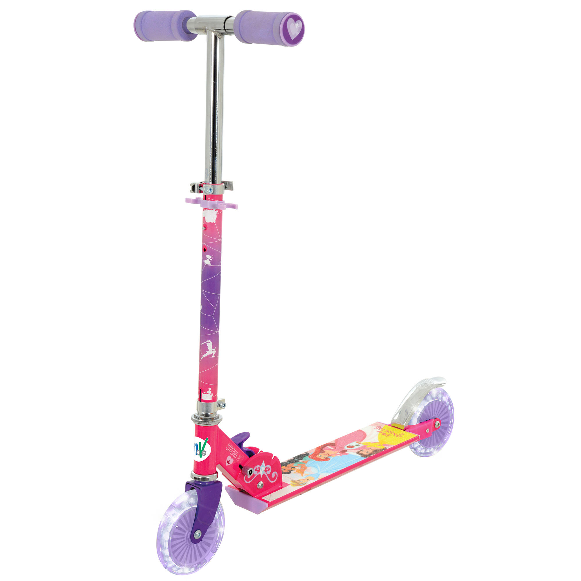 DISNEY PRINCESS MoVe Disney Princess Folding Inline Scooter with Light Up Wheels