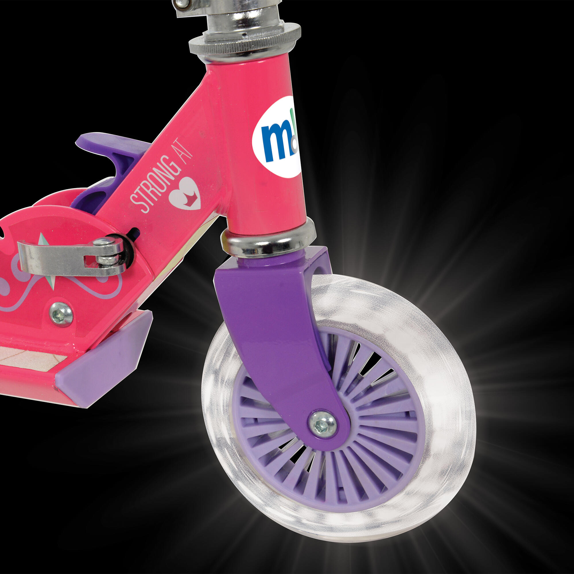 MoVe Disney Princess Folding Inline Scooter with Light Up Wheels 3/7