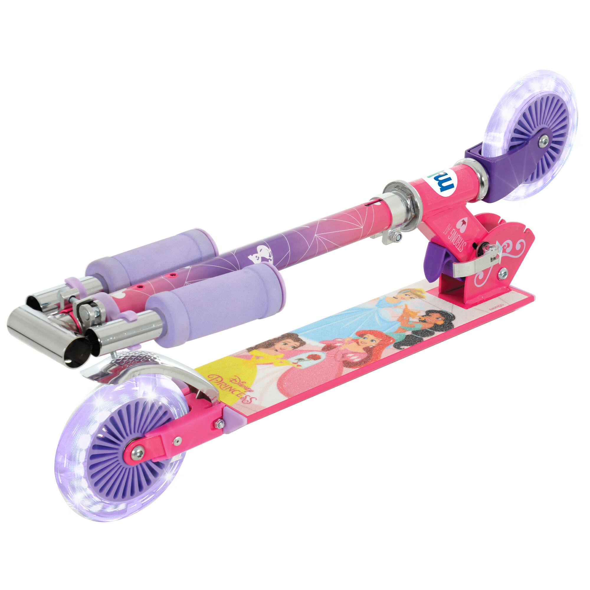 MoVe Disney Princess Folding Inline Scooter with Light Up Wheels 6/7