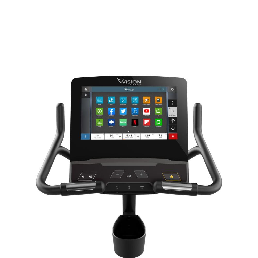 U600E Entertainment Upright Bike 2/5