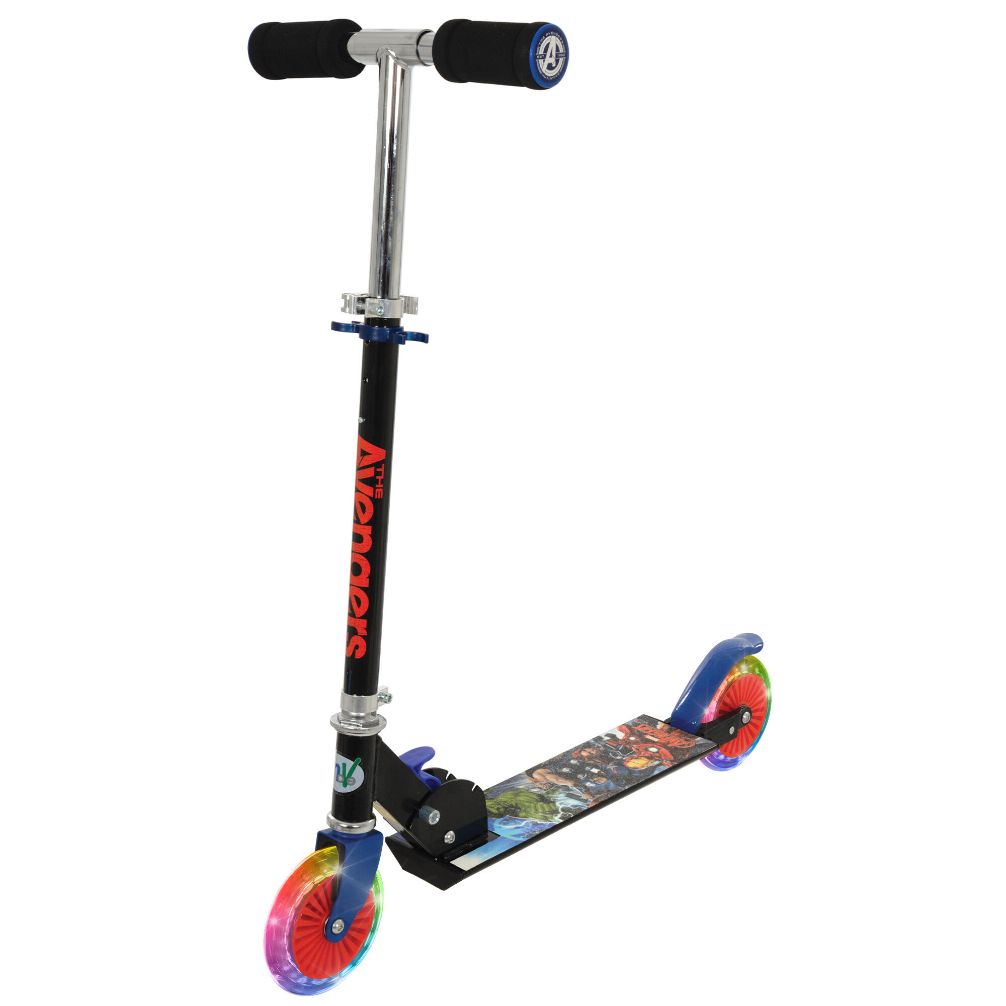 AVENGERS MoVe Avengers Folding Inline Scooter with Light Up Wheels